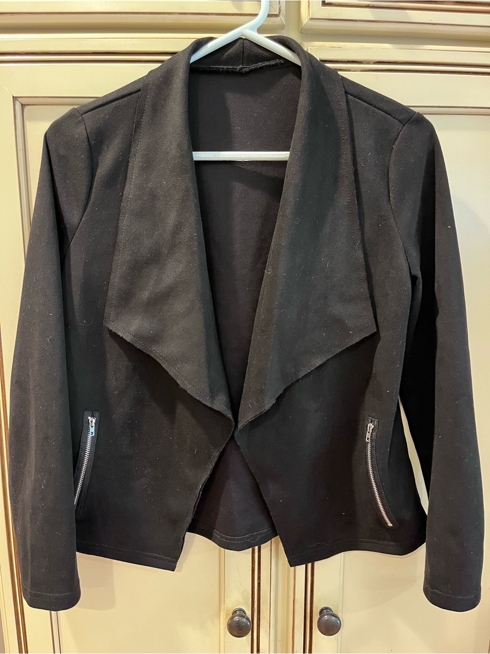 Women’s Black Lightweight Suede Jacket